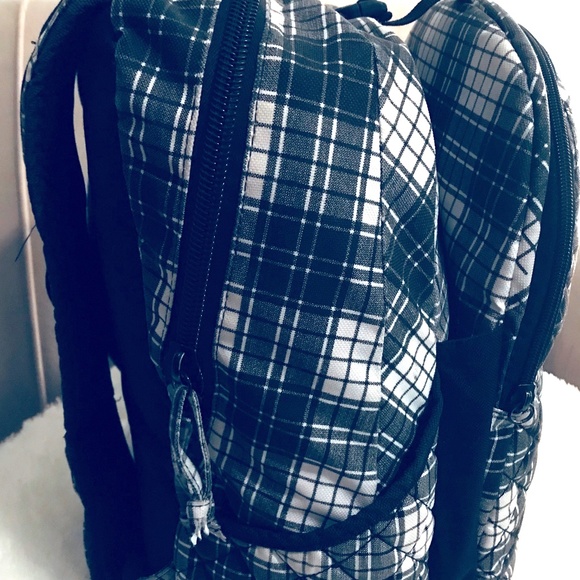 4/$100🌱 Hurley Black White Checkered Knapsack Backpack Kids School Bag Laptop - Picture 4 of 7